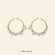 RC Crystal Hoop Earrings in Clear