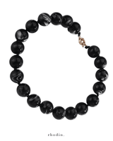 RC Black Marble Holiday Necklace