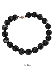 rhodin. Necklace RC Black Marble Holiday Necklace