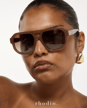 RC Charlie Caramel Sunglasses  - LUXE RANGE - Stock has arrived