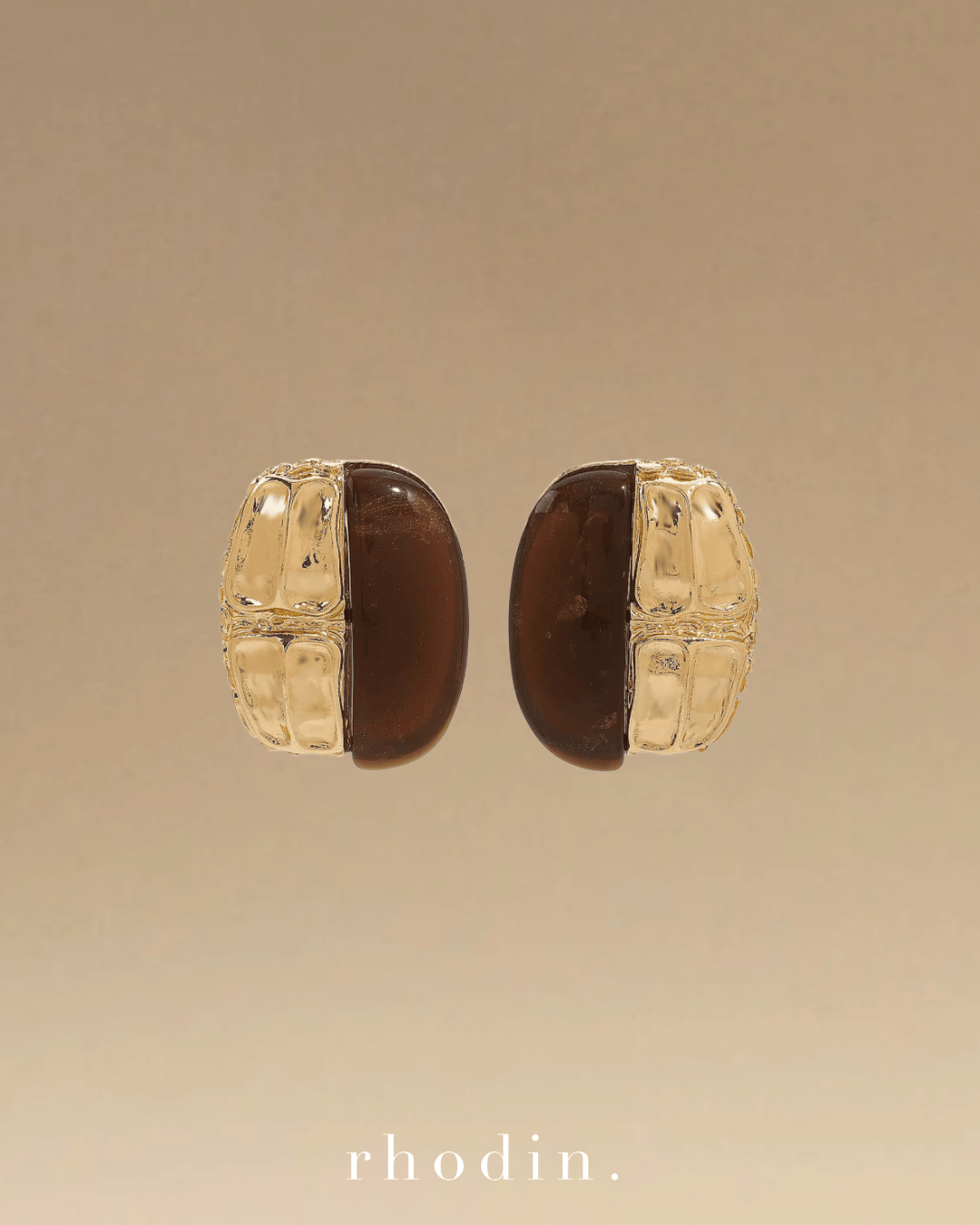 RC Scarab Gold earrings