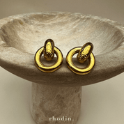 RC Circle Gold Earrings