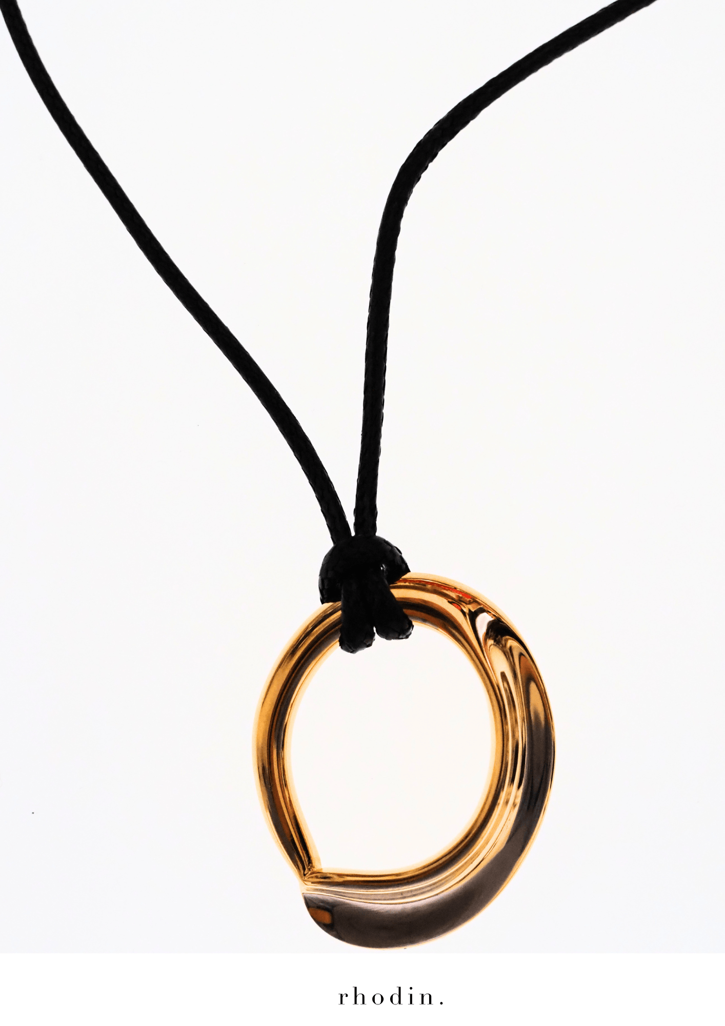 RC Gold Stanley Swirl Cord Necklace