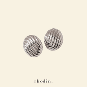 RC Silver Anne Earrings  - Clip On