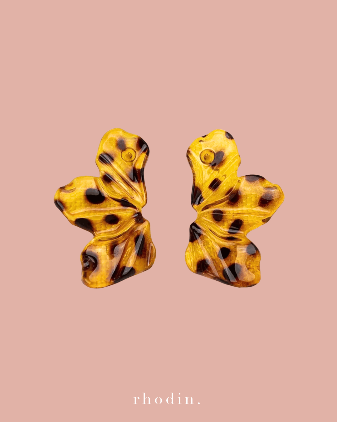 RC Polka Dot Leopard earrings