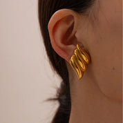 RC Gold Wing Earrings