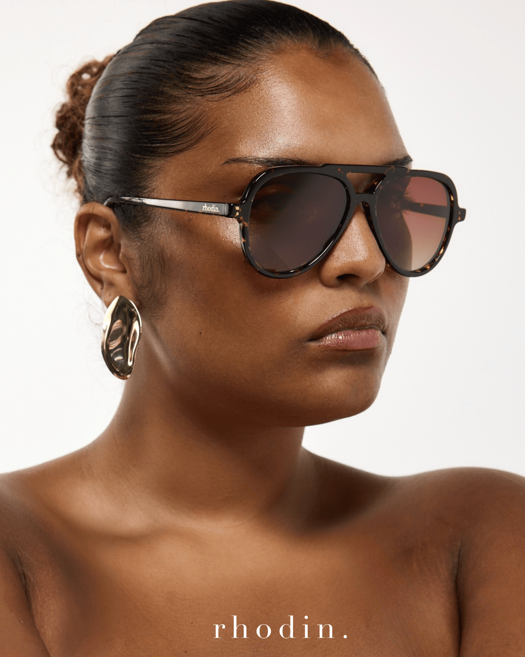 RC Dark Tort Aviator Sunglasses - LUXE Series