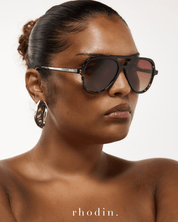 RC Dark Tort Aviator Sunglasses - LUXE Series