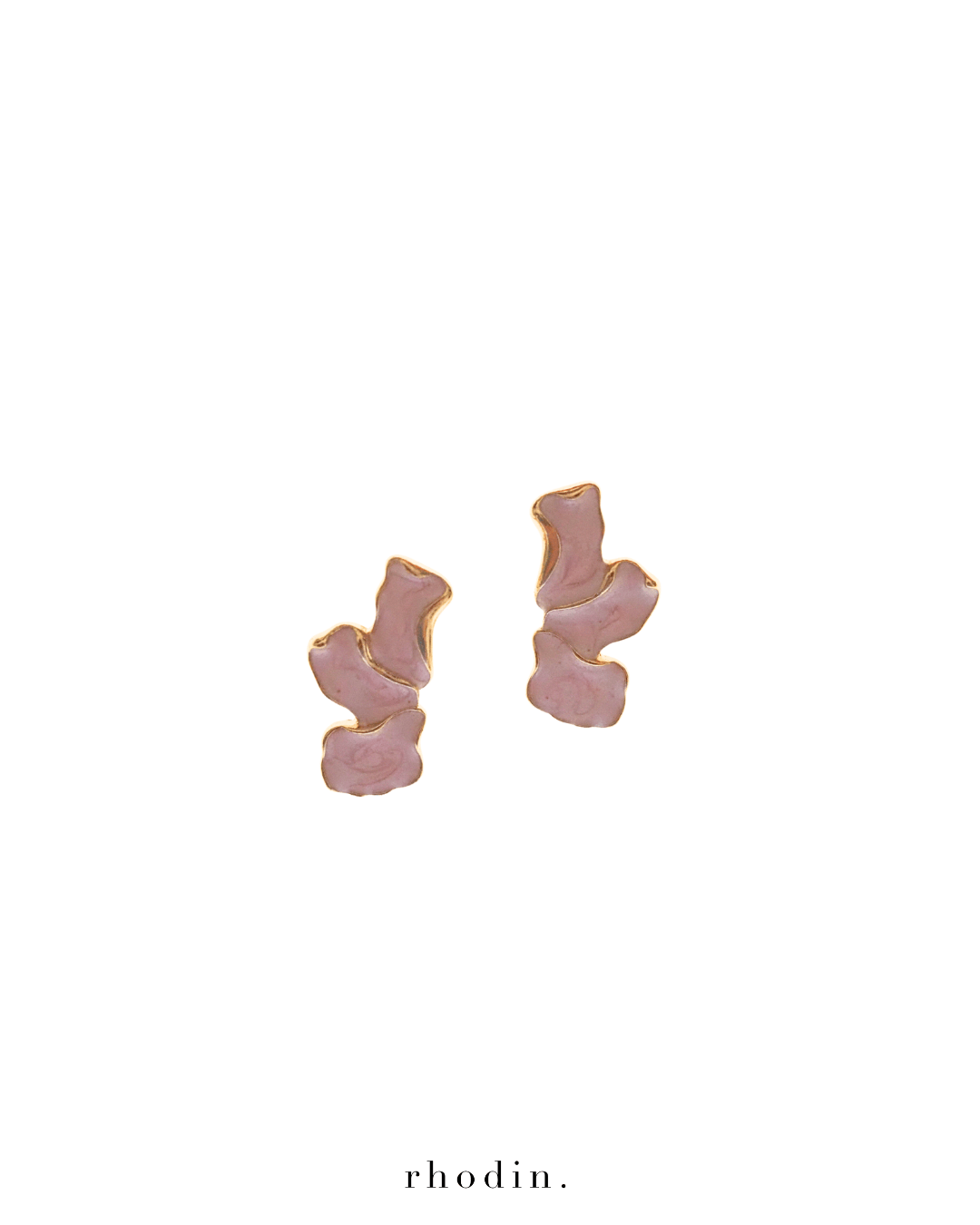 RC Mini Pale Pink Flower earrings