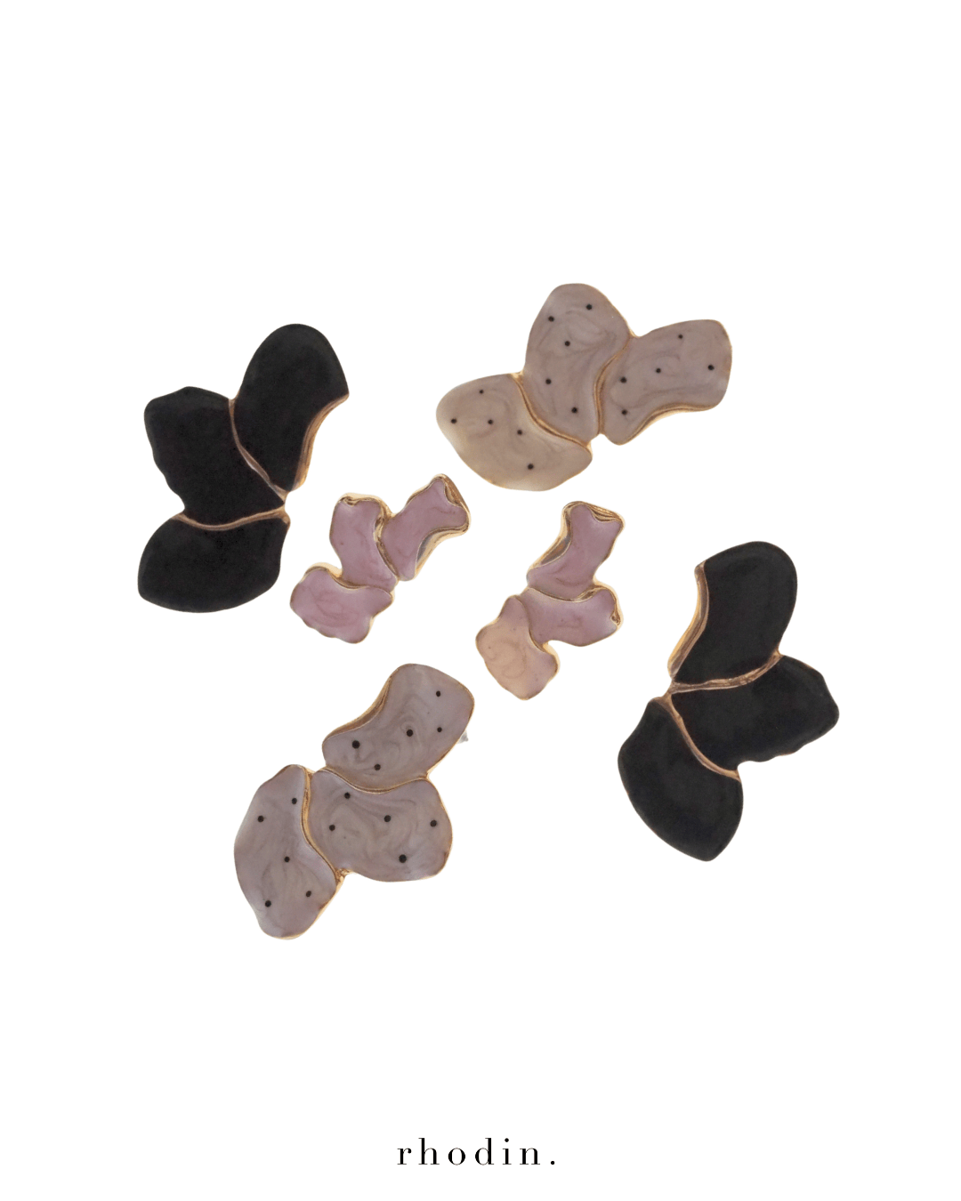 RC Mini Pale Pink Flower earrings