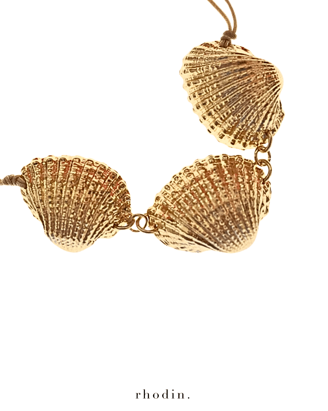 RC Gold Shell Large Charm Bracelet