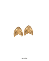 RC Gold Mermaid Tail Earrings