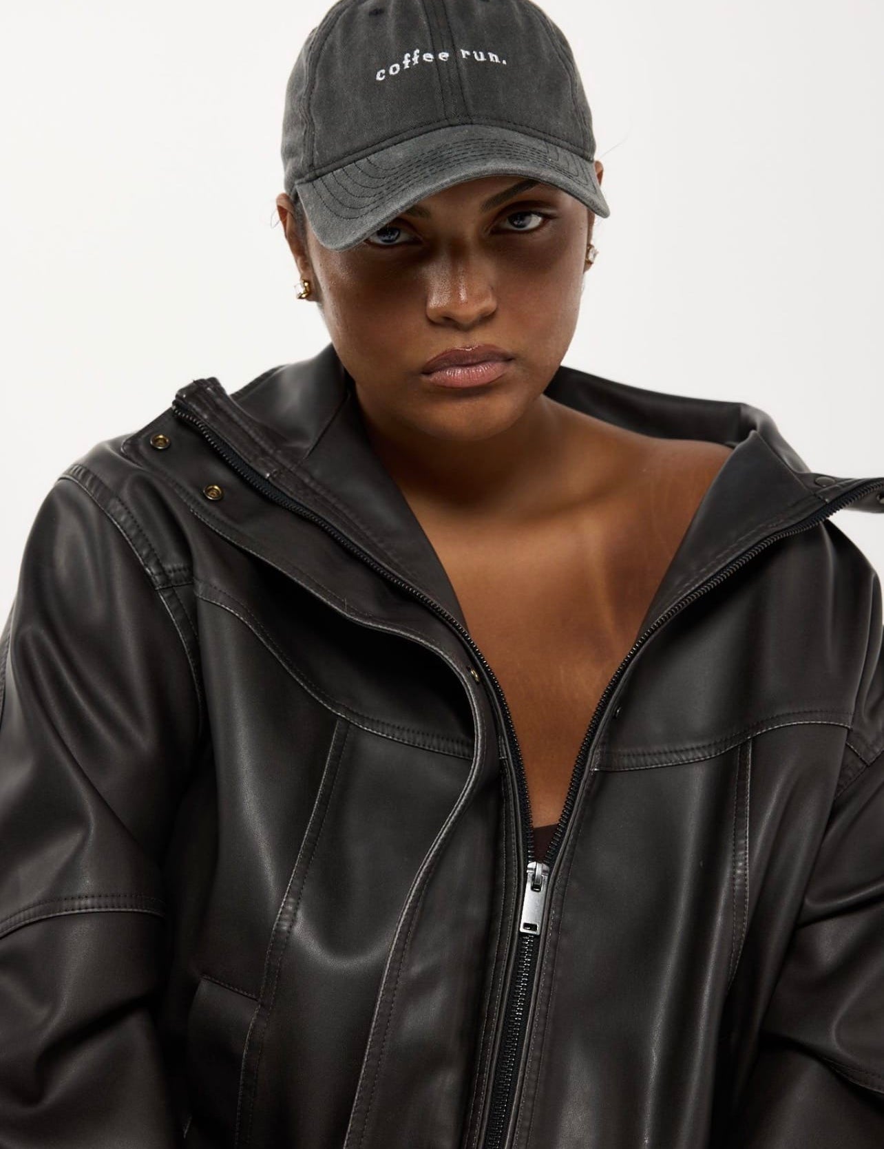 RC Baseball Cap - Dark Grey Washed  - Coffee Run Logo - RESTOCKED