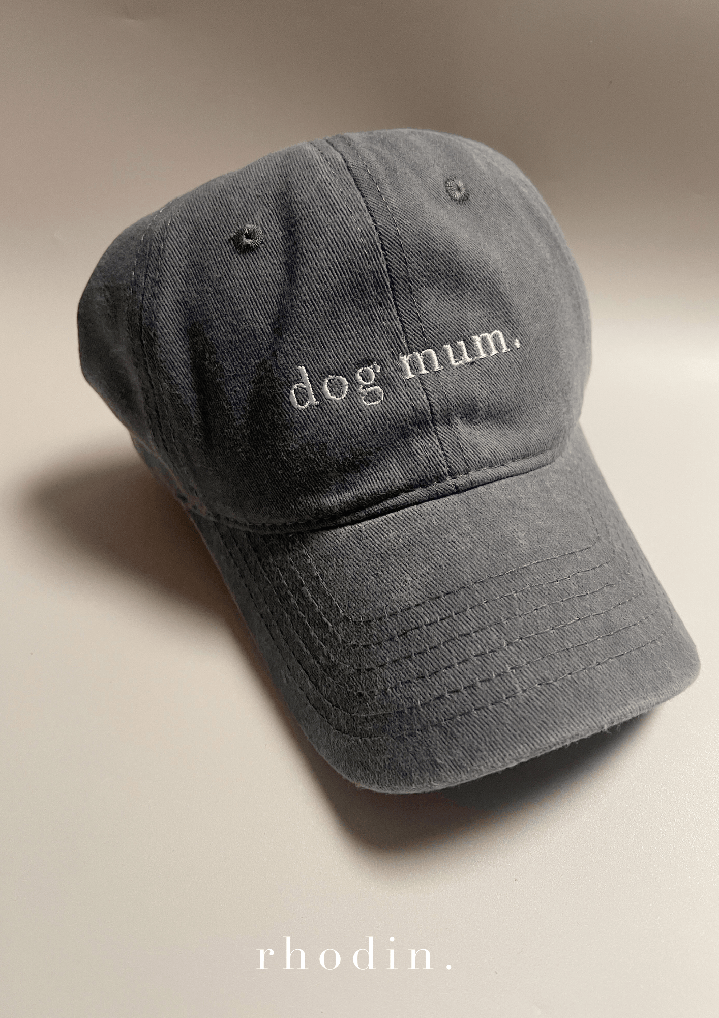 RC Baseball Cap - Light Grey - Dog Mum Logo…Stock has arrived