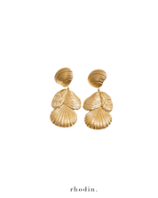 rhodin. RC Gold Shell Island Earrings