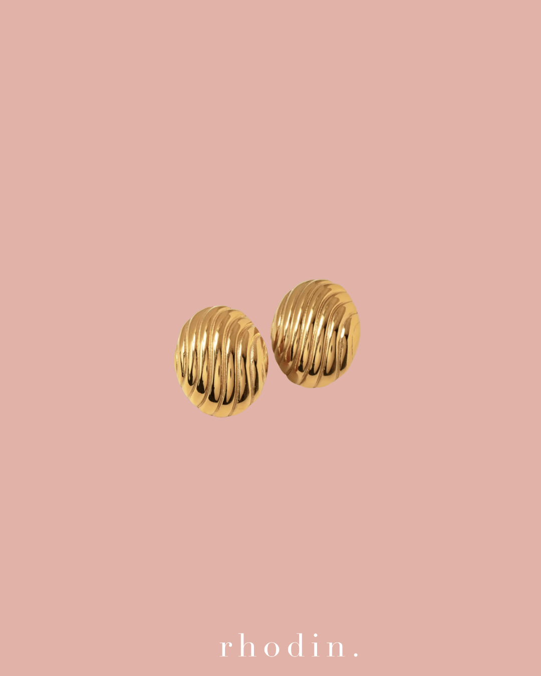 RC Gold Anne Earrings  - Clip On