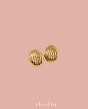 RC Gold Anne Earrings  - Clip On