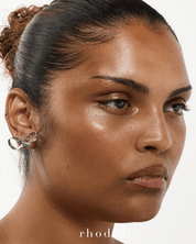 RC Silver Herringbone Bow Earrings -  Restocked