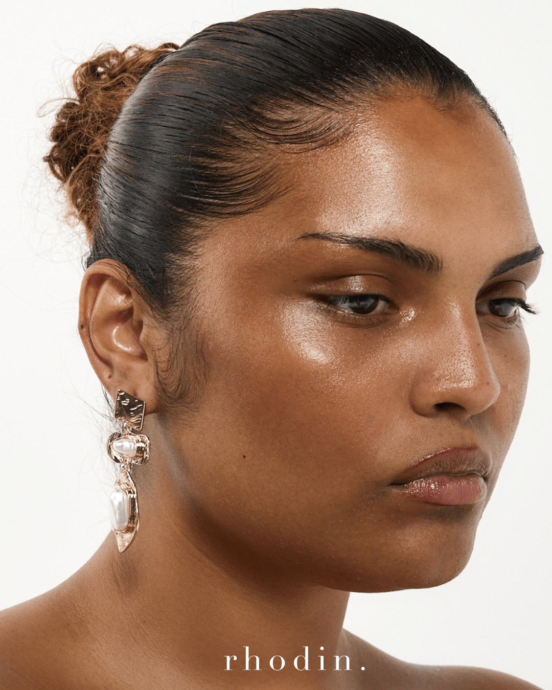 RC Pearl Hydra Gold Earrings