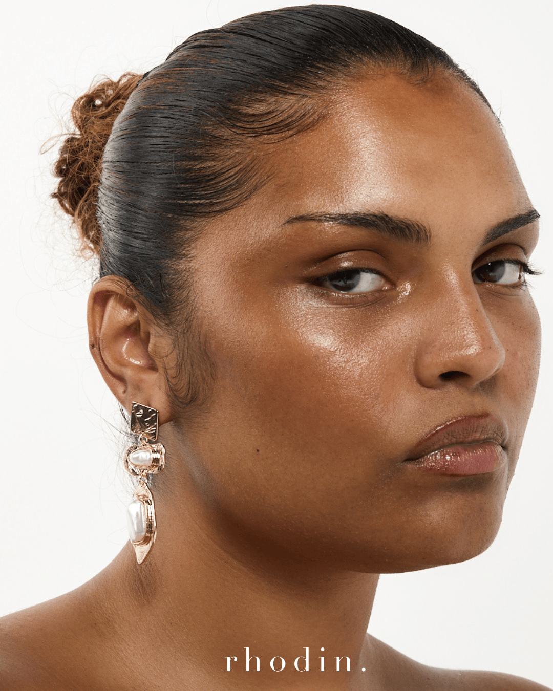 RC Pearl Hydra Gold Earrings