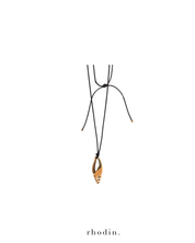 rhodin. RC Gold Shell Pendant Necklace Adjustable