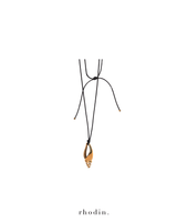 RC Gold Shell Pendant Necklace Adjustable