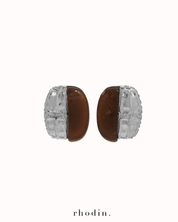 RC Scarab Silver earrings