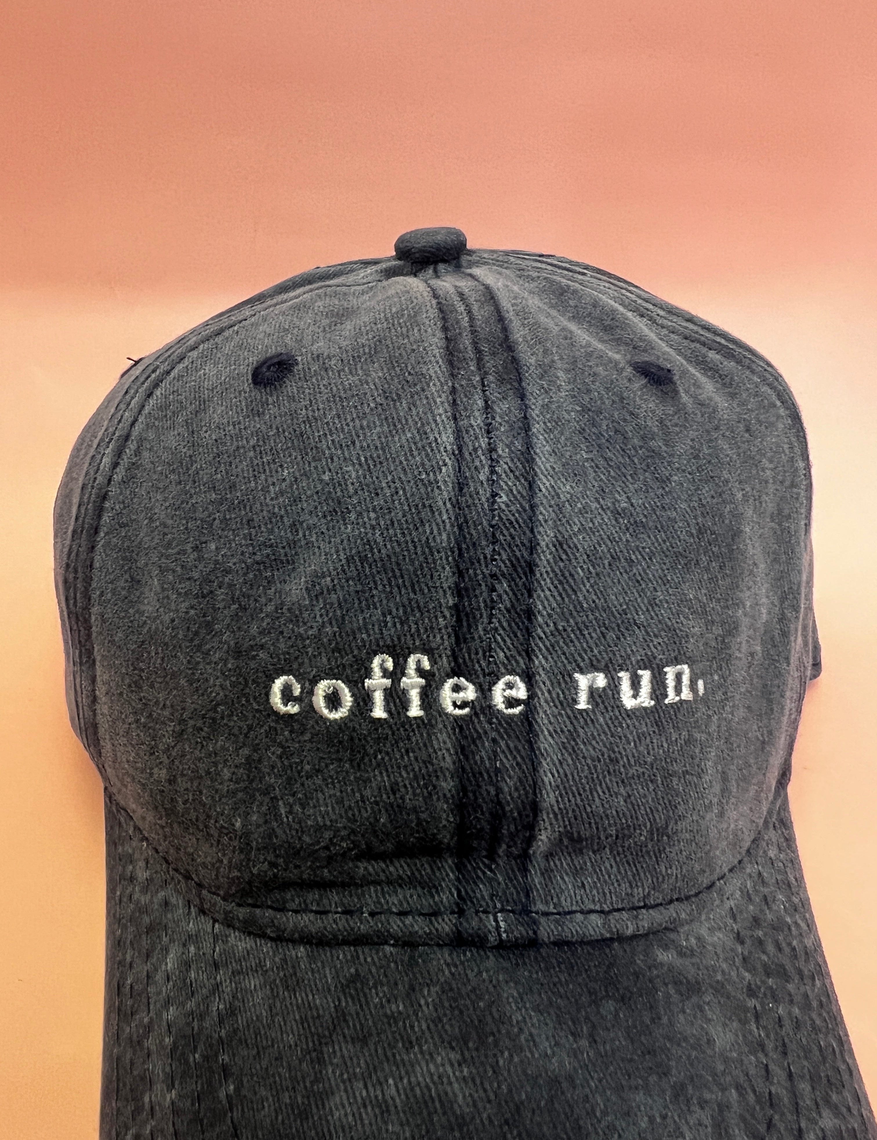 RC Baseball Cap - Blue Washed  - Coffee Run Logo…Restocked