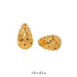 RC Gold Lattice Weave Earrings - Archive