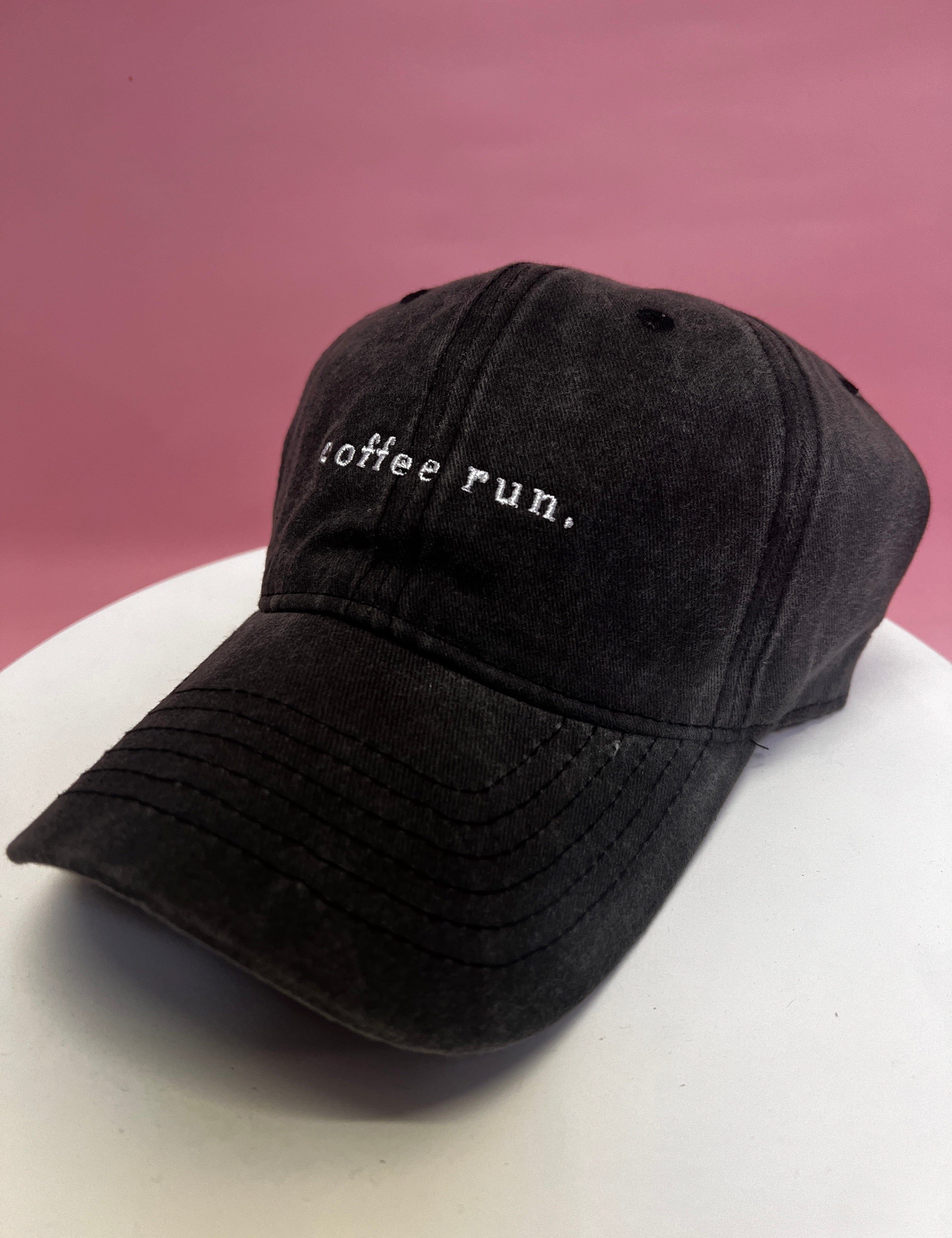 RC Baseball Cap - Grey Washed  - Coffee Run Logo…Restocked