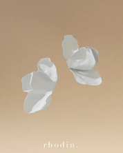RC White Petal Dream Earrings
