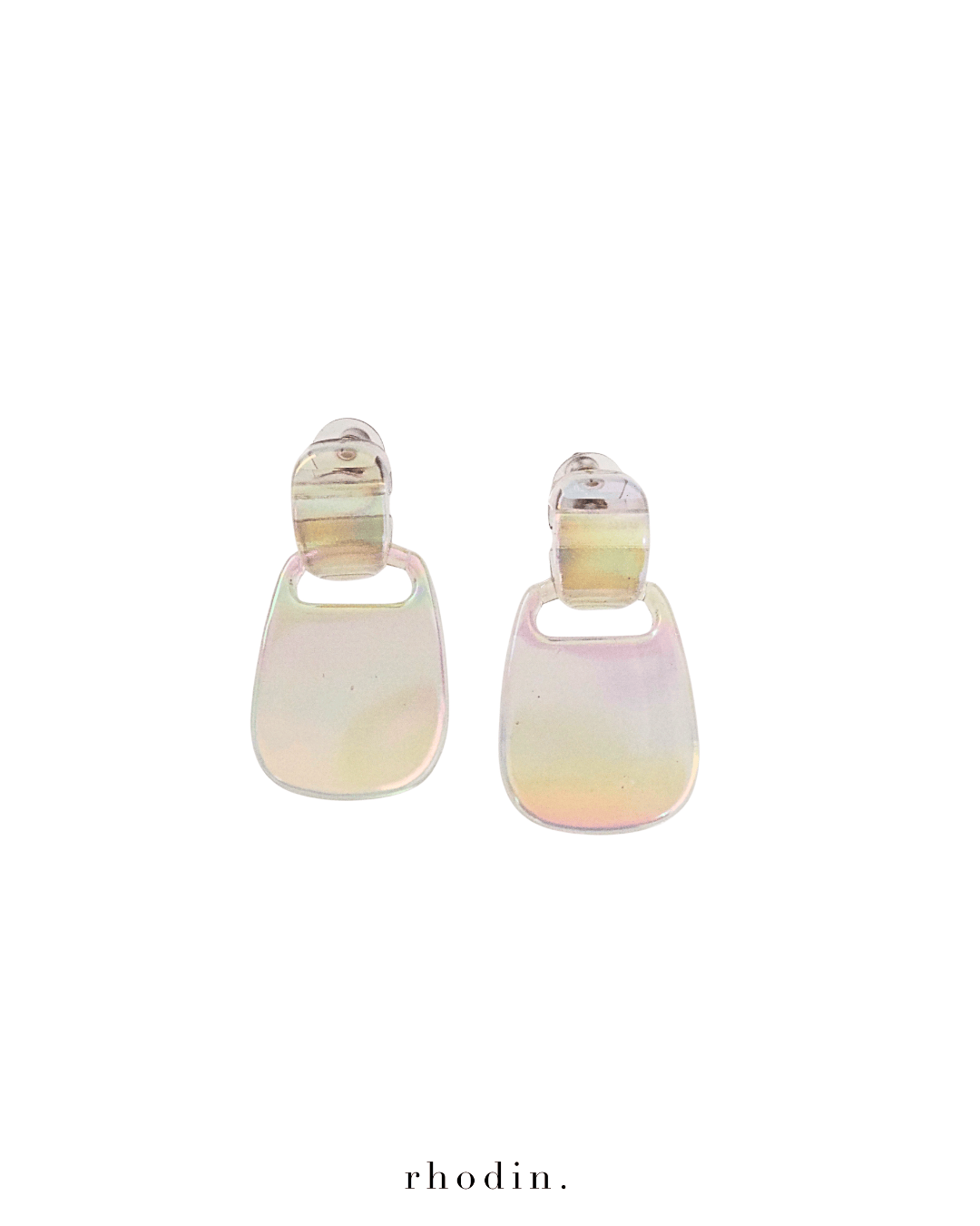 RC Crystal Geo Rainbow Earrings