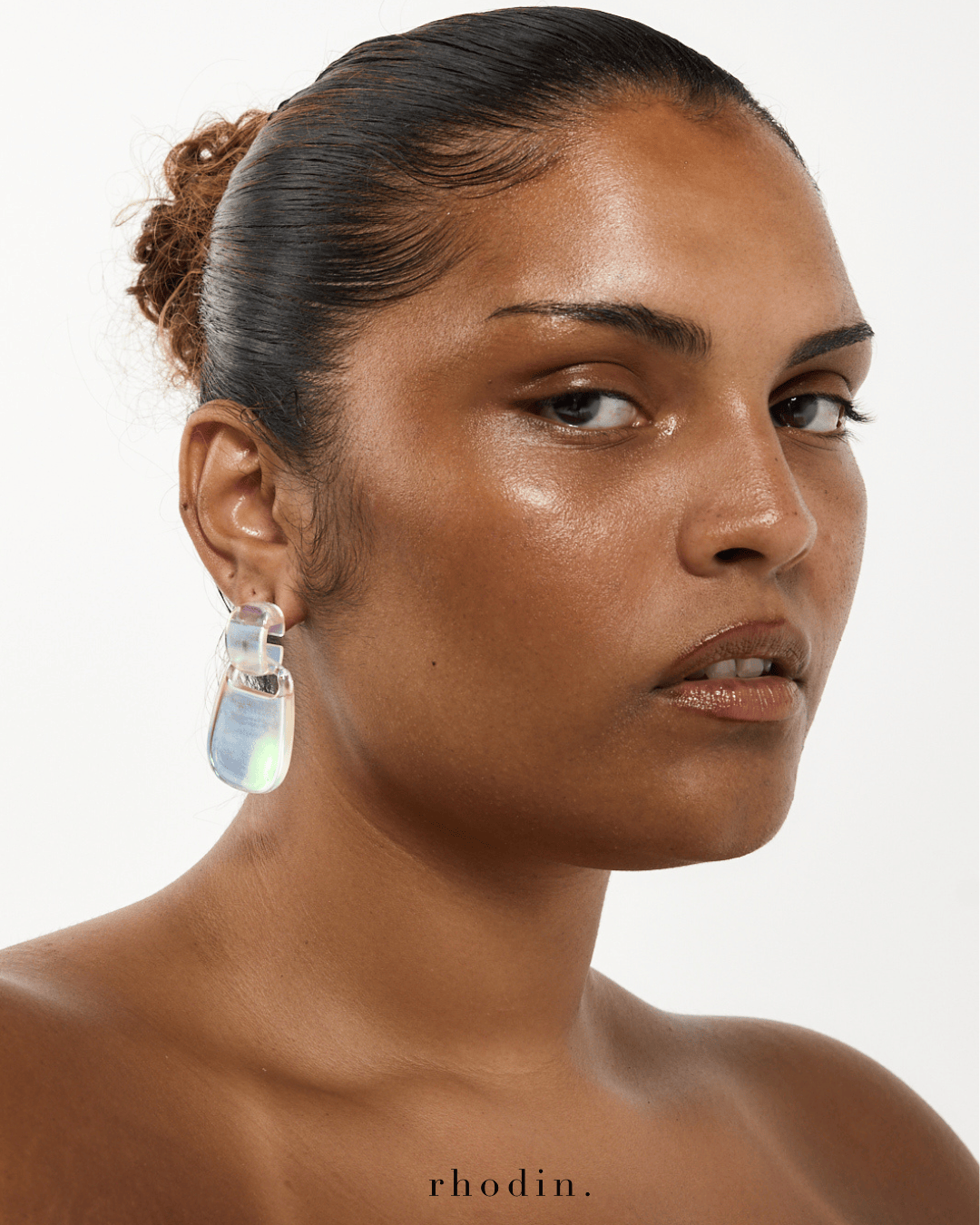 RC Crystal Geo Rainbow Earrings