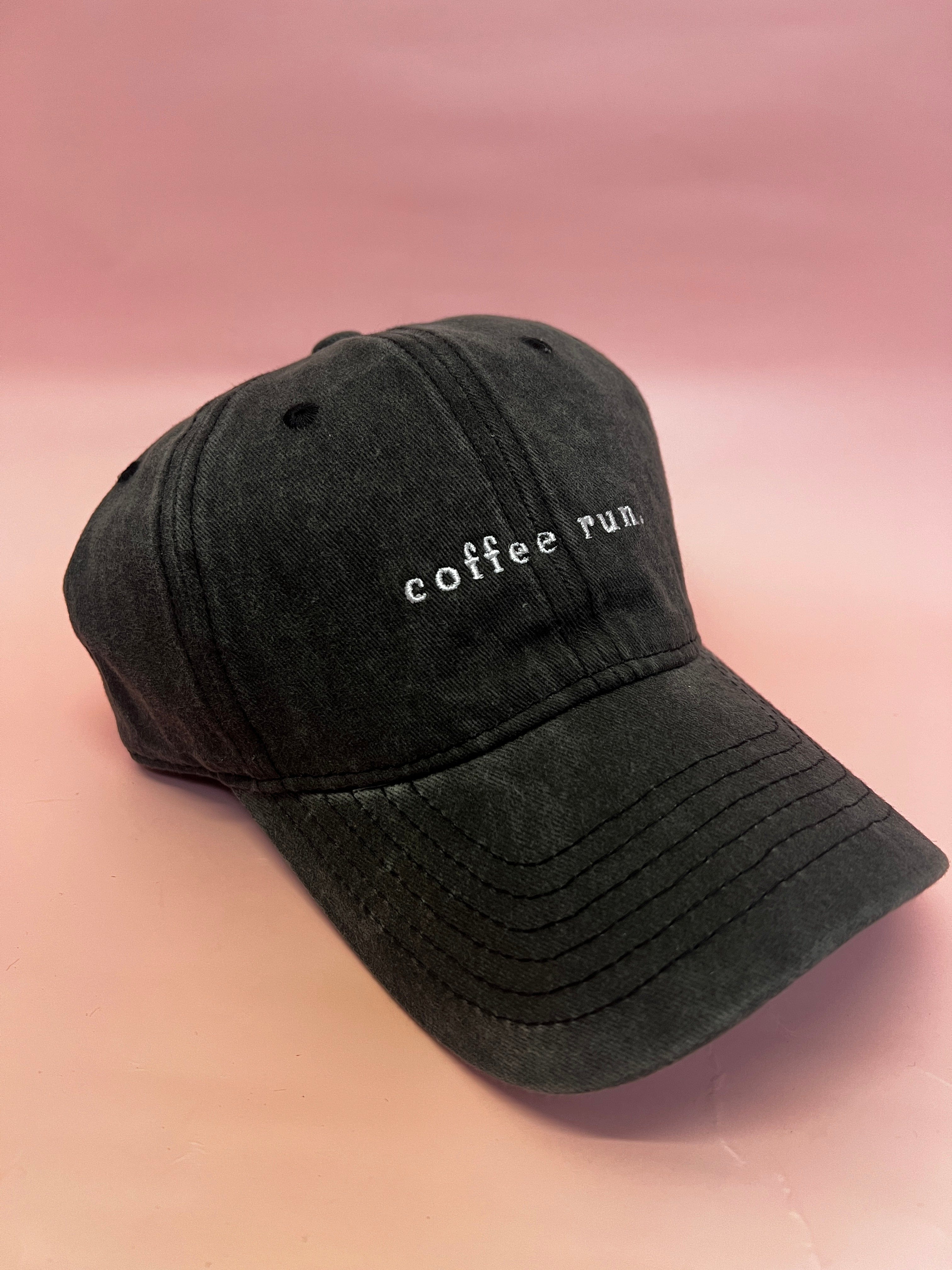 RC Baseball Cap - Grey Washed  - Coffee Run Logo…Restocked