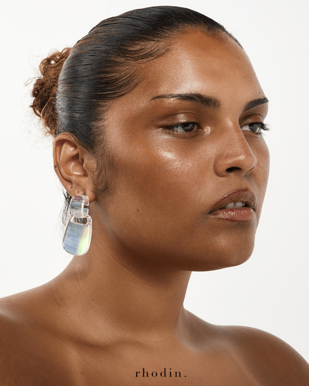 RC Crystal Geo Rainbow Earrings