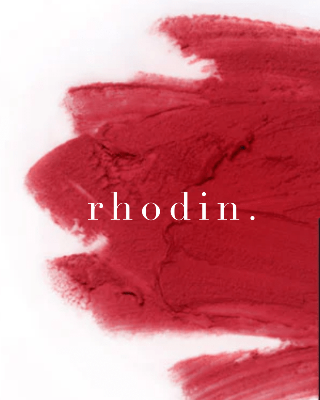 rhodin. red lipstick - our very first product from rhodin. beauty