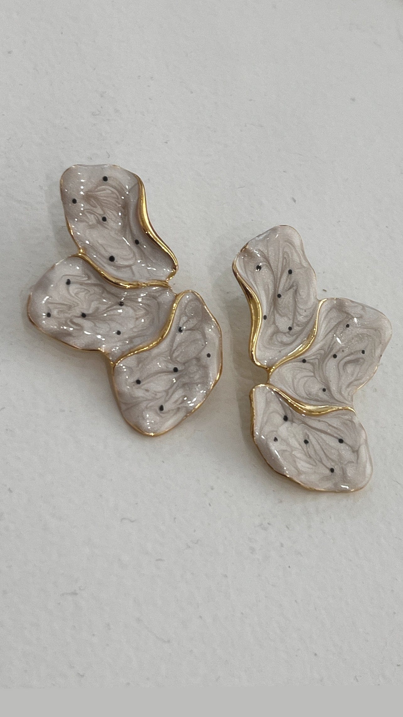 RC Polka Dot Flower earrings