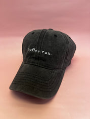 RC Baseball Cap - Grey Washed  - Coffee Run Logo…Restocked
