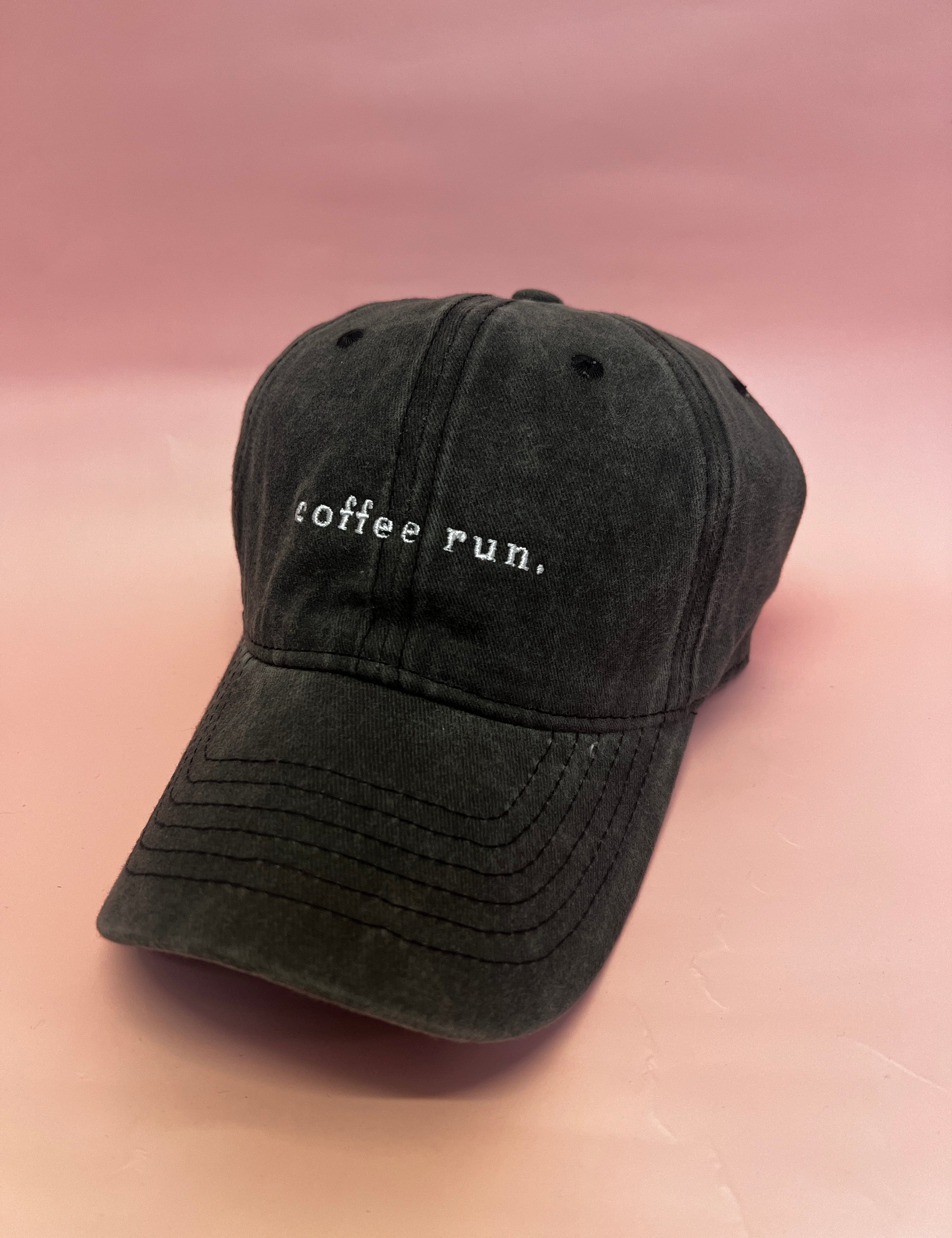 RC Baseball Cap - Grey Washed  - Coffee Run Logo…Restocked