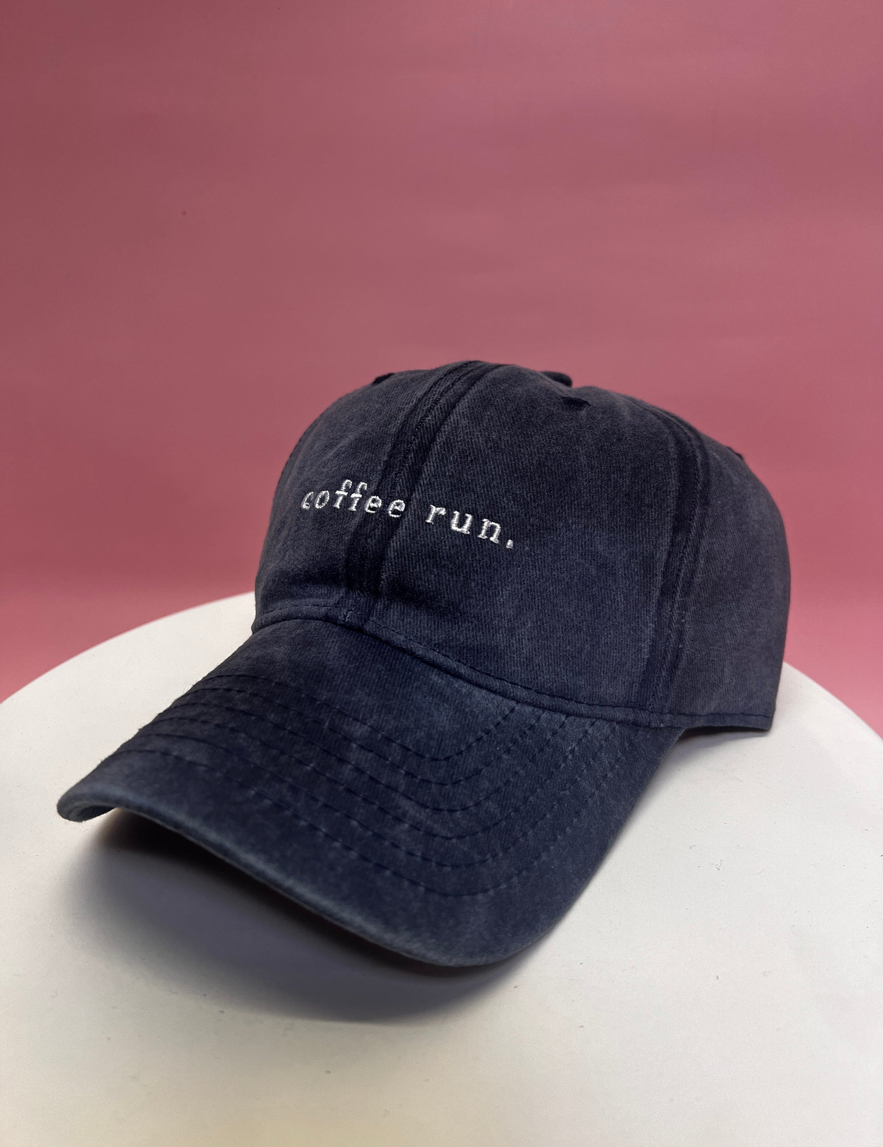 RC Baseball Cap - Blue Washed  - Coffee Run Logo…Restocked