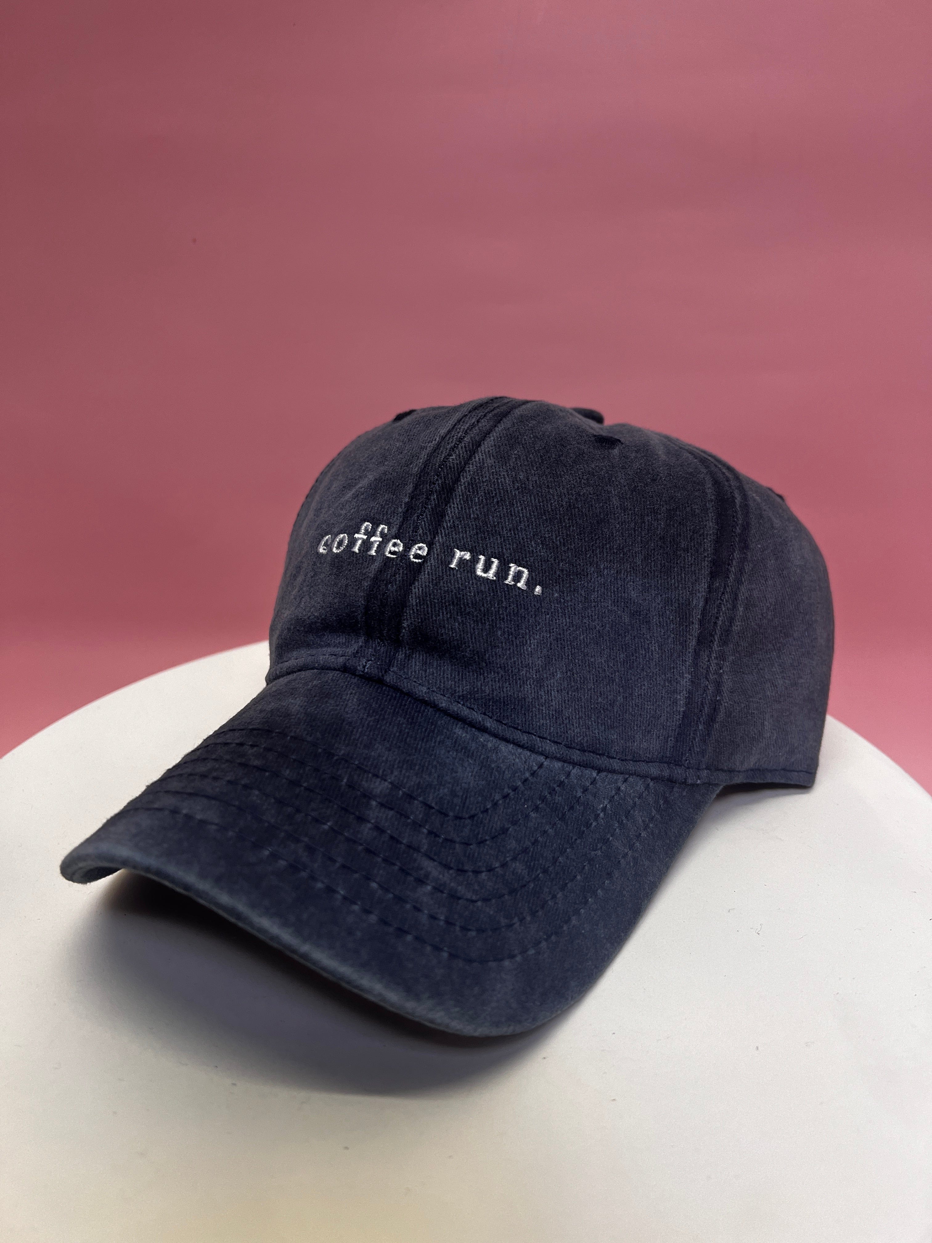RC Baseball Cap - Blue Washed  - Coffee Run Logo…Restocked