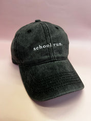 RC Baseball Cap - Dark Grey Washed  - School  Run Logo