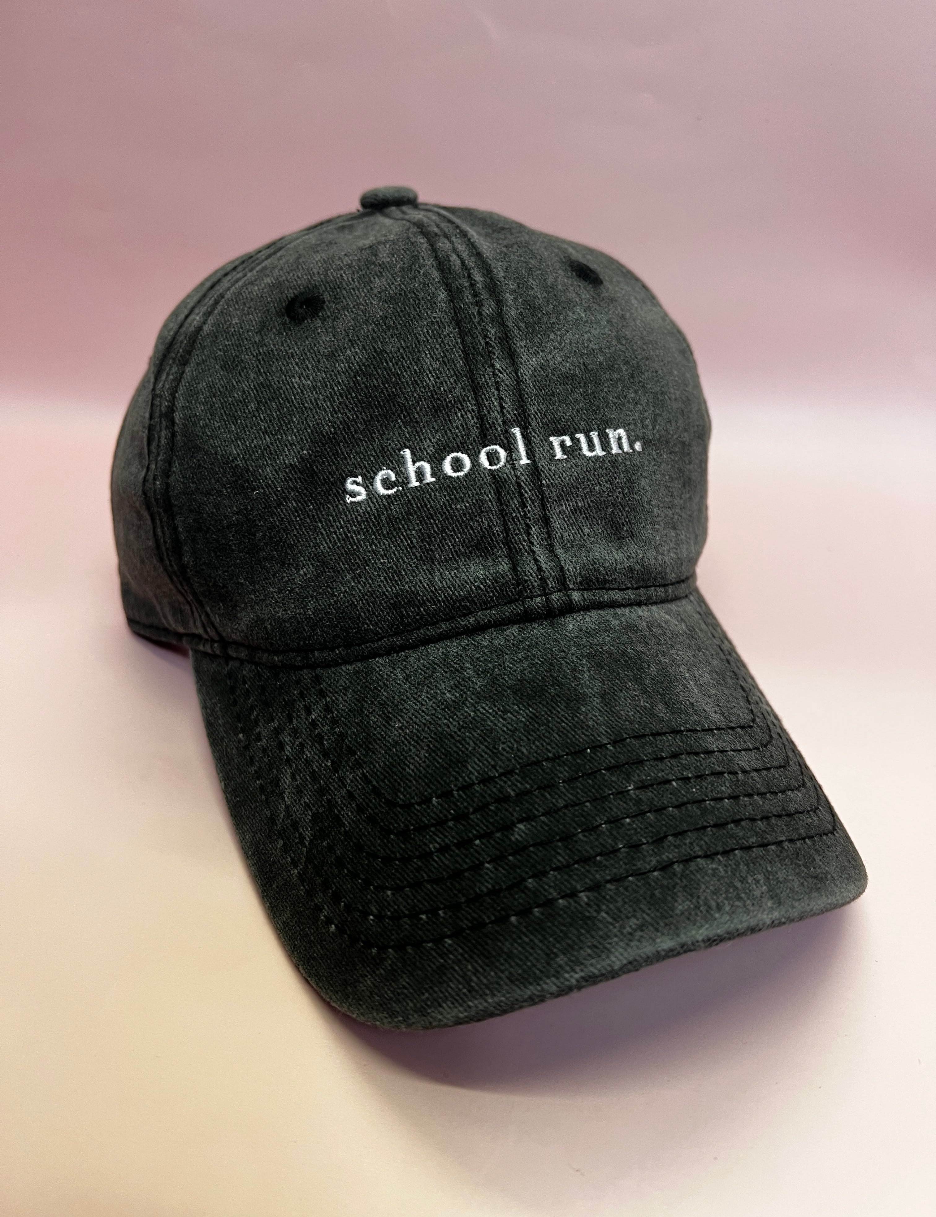 RC Baseball Cap - Dark Grey Washed  - School  Run Logo