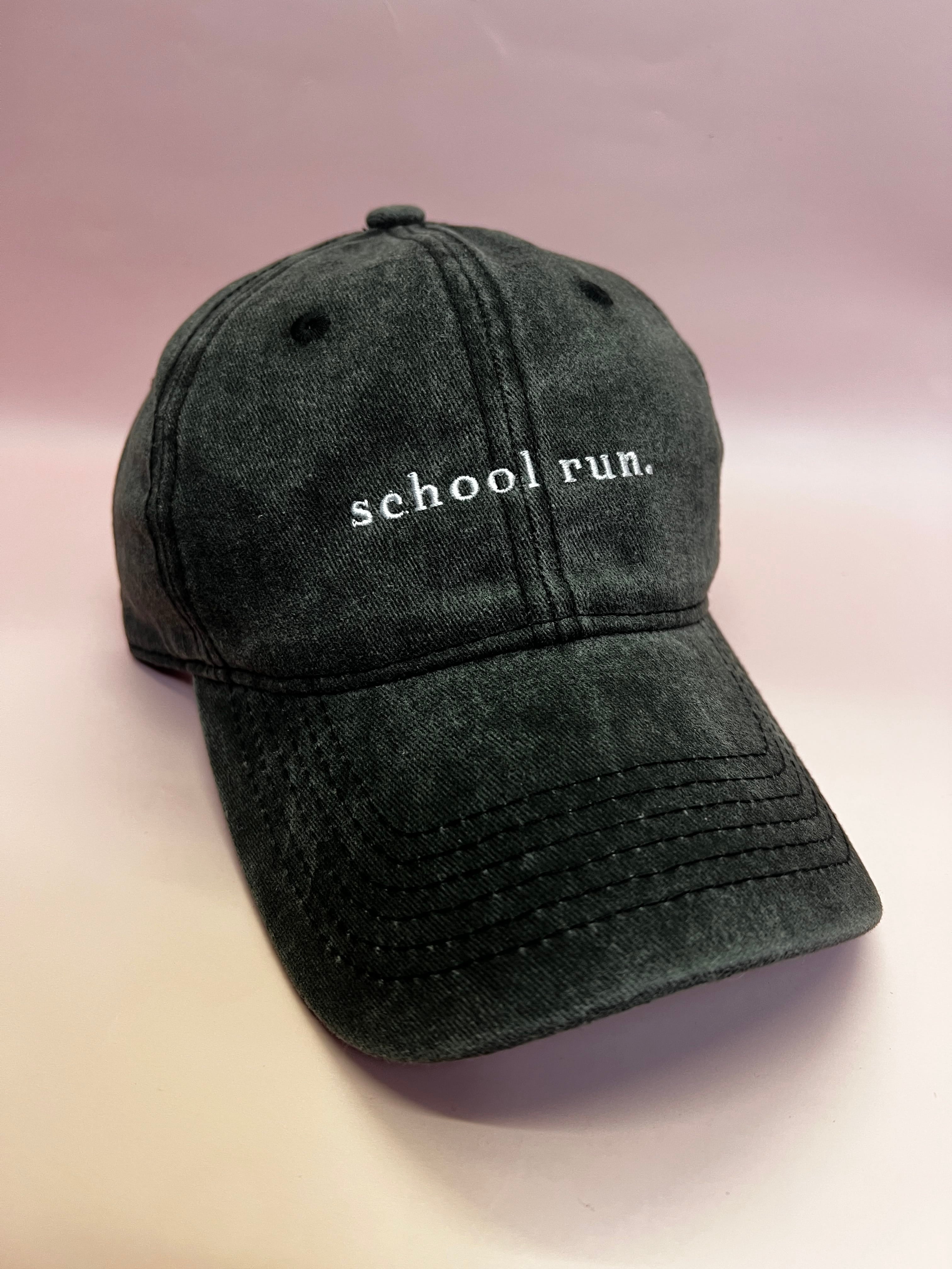 RC Baseball Cap - Dark Grey Washed  - School  Run Logo