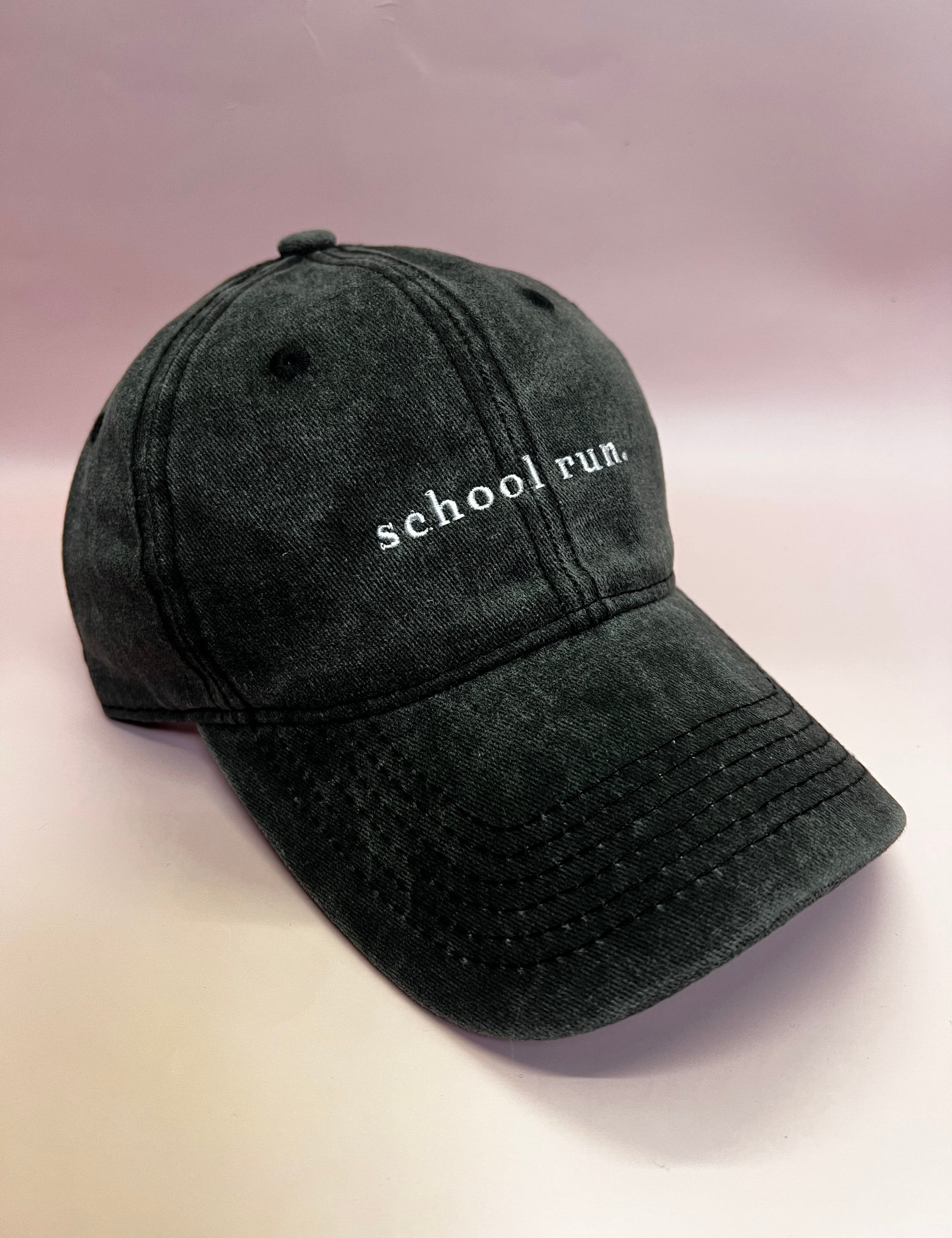RC Baseball Cap - Dark Grey Washed  - School  Run Logo