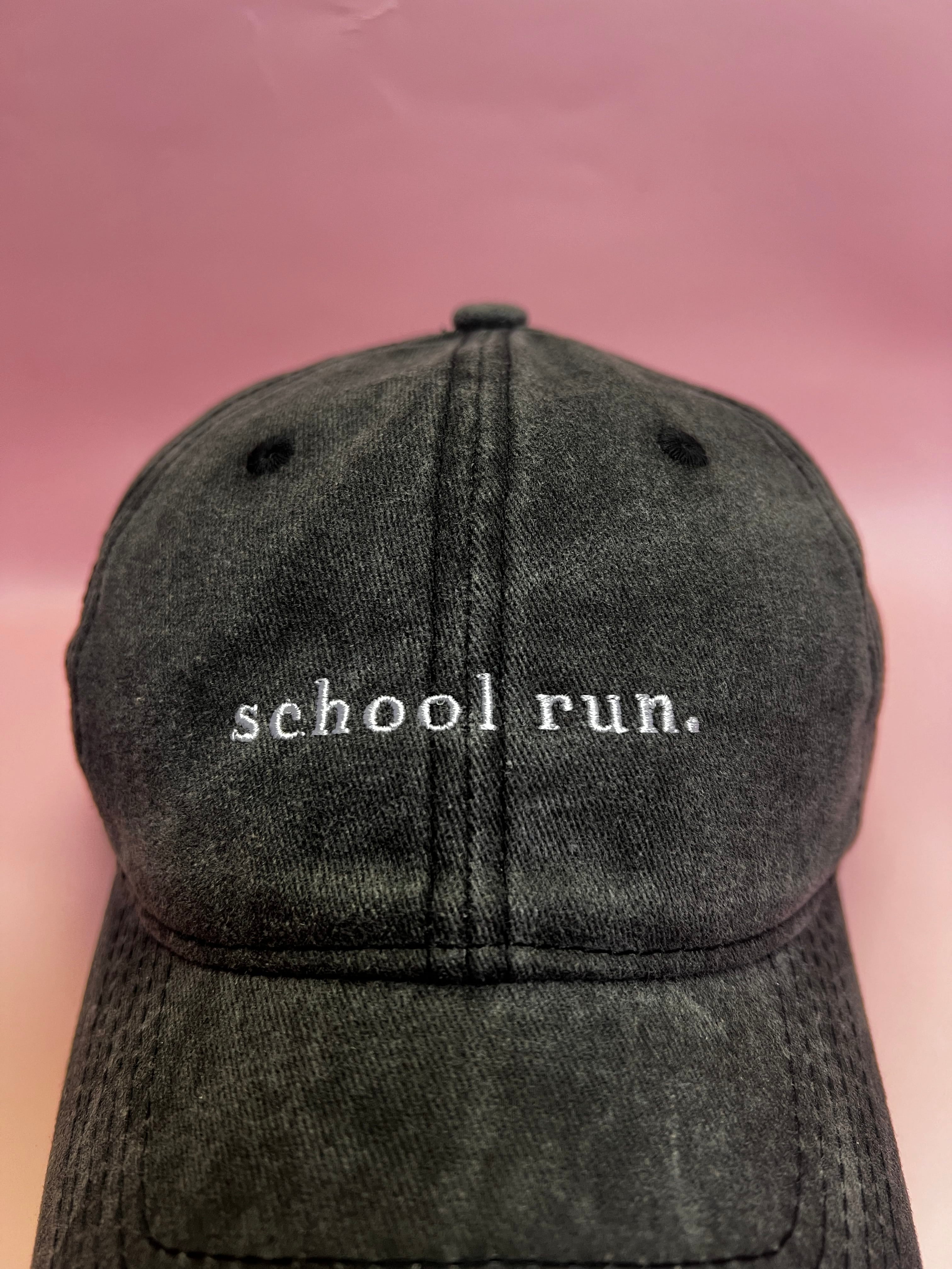 RC Baseball Cap - Dark Grey Washed  - School  Run Logo