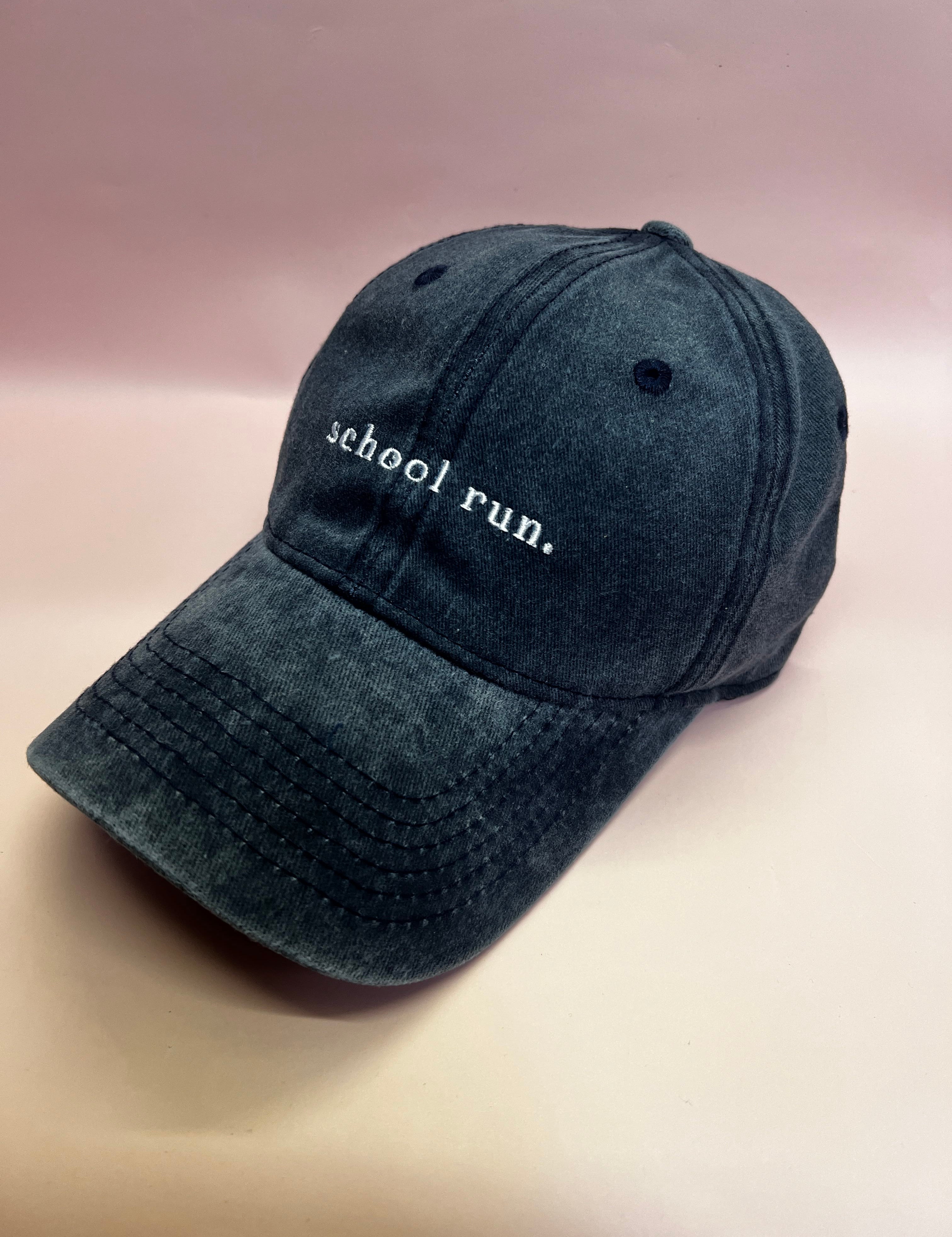 RC Baseball Cap - Dark Blue Washed  - School  Run Logo