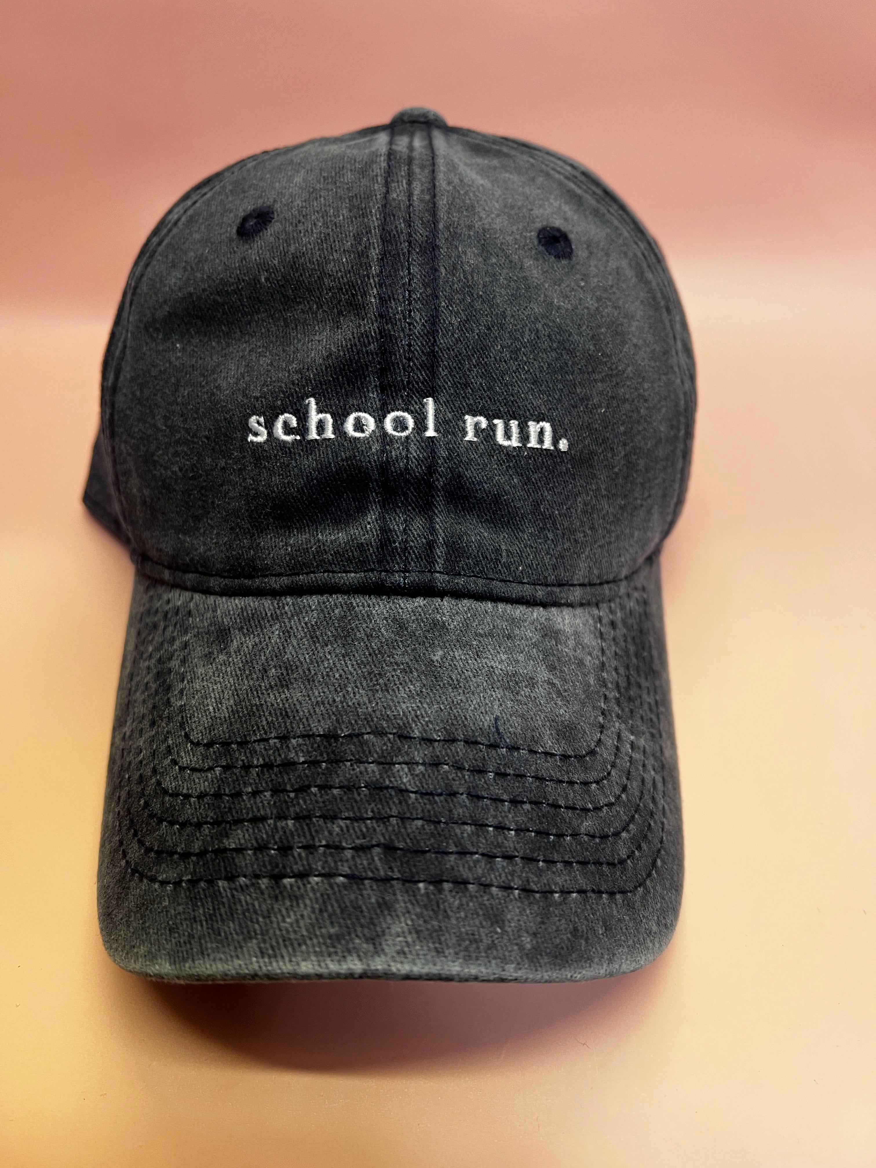 RC Baseball Cap - Dark Blue Washed  - School  Run Logo