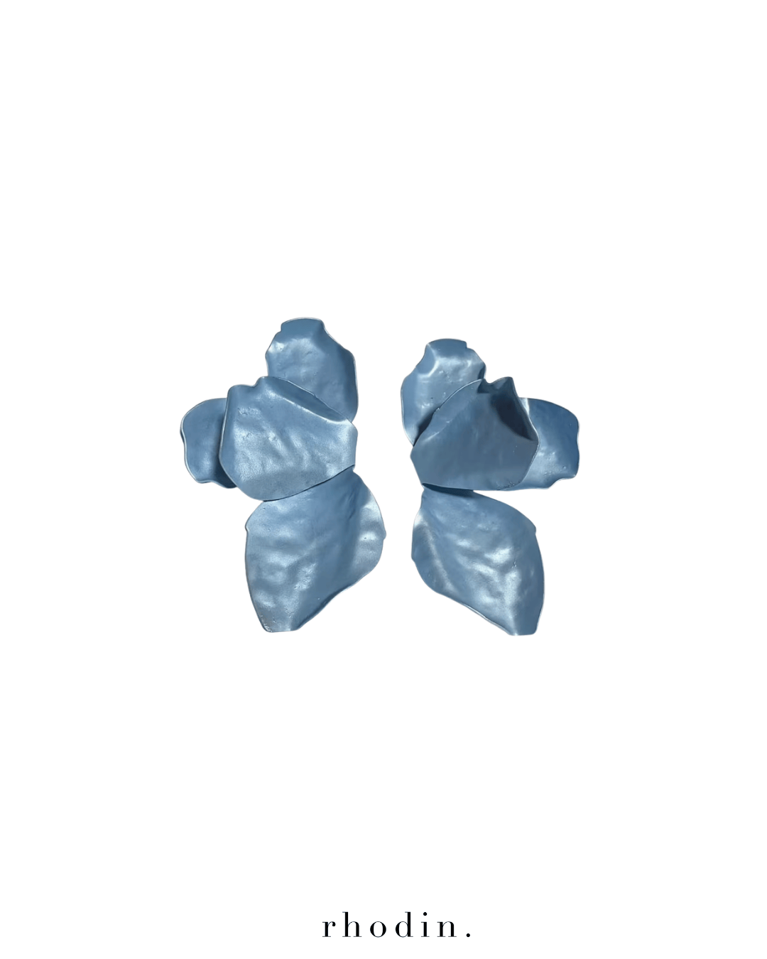 rhodin. RC Blue Petal Dream Earrings