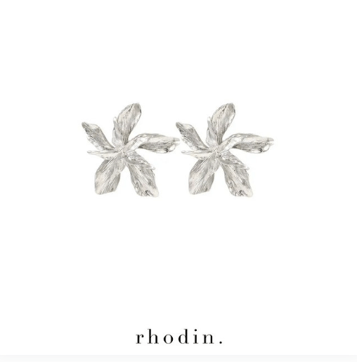 RC Silver Show Petal Earrings